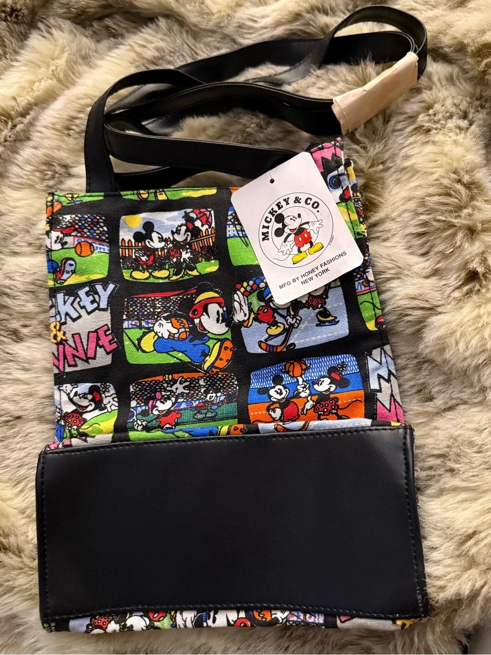 Vintage “1990” Mickey & Co. Iconic Mickey and Mini Sport Theme Tote